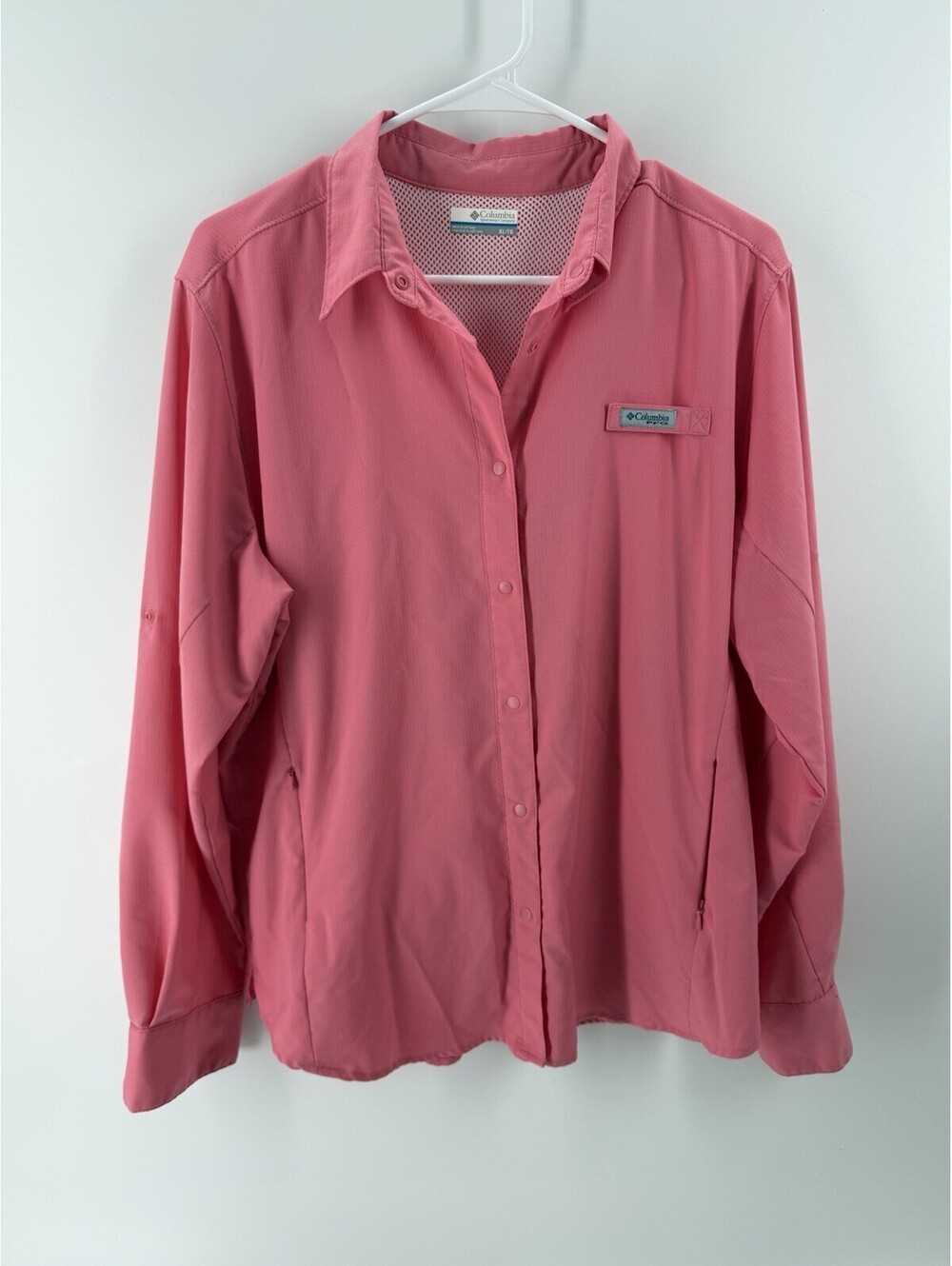 Columbia Women’s PFG Long Sleeve Sz XL, Coral
